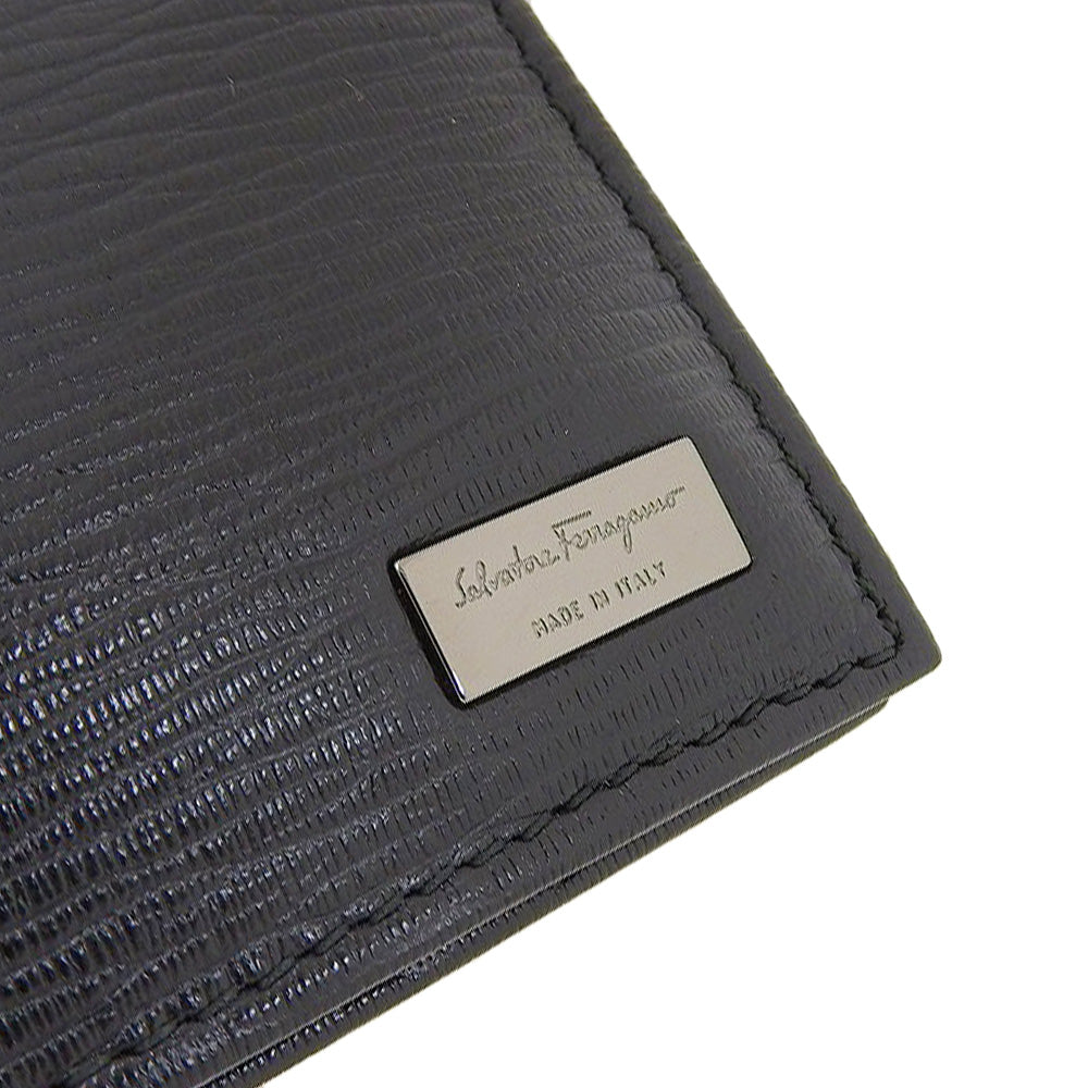 Salvatore Ferragamo Leather Bifold Wallet Black