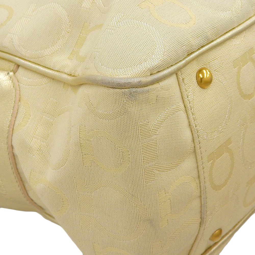 Salvatore Ferragamo Gancini Tote Bag Ivory AU215763