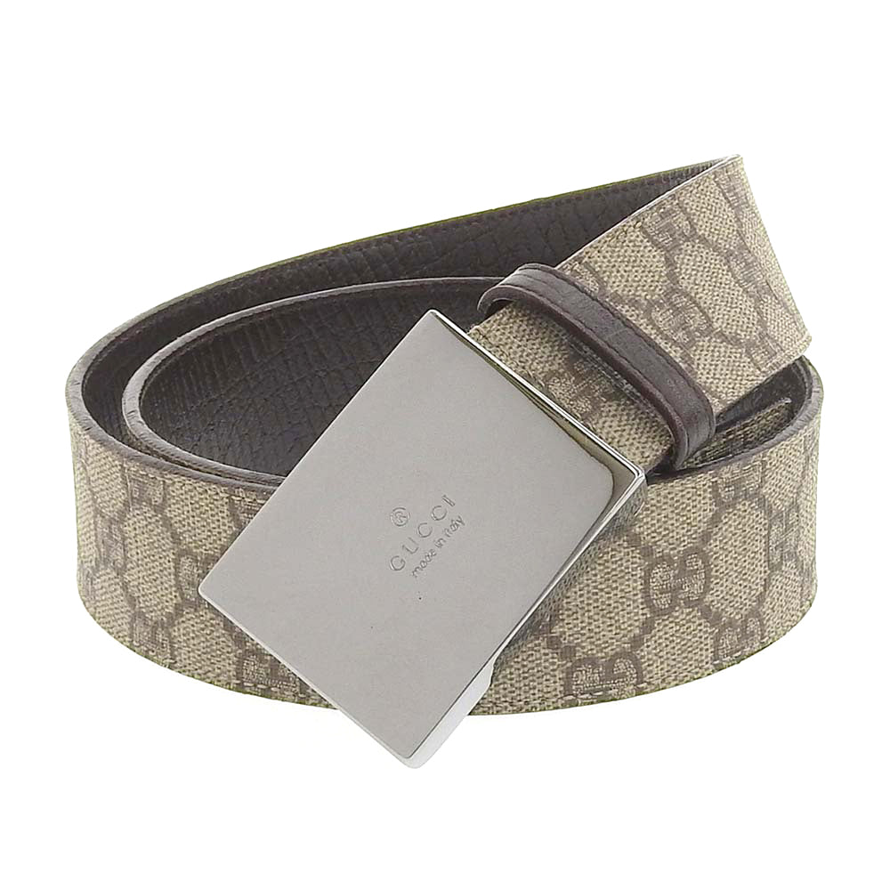 Gucci Coated Canvas Belt 85/34 114990 0959 in Very Good Condition