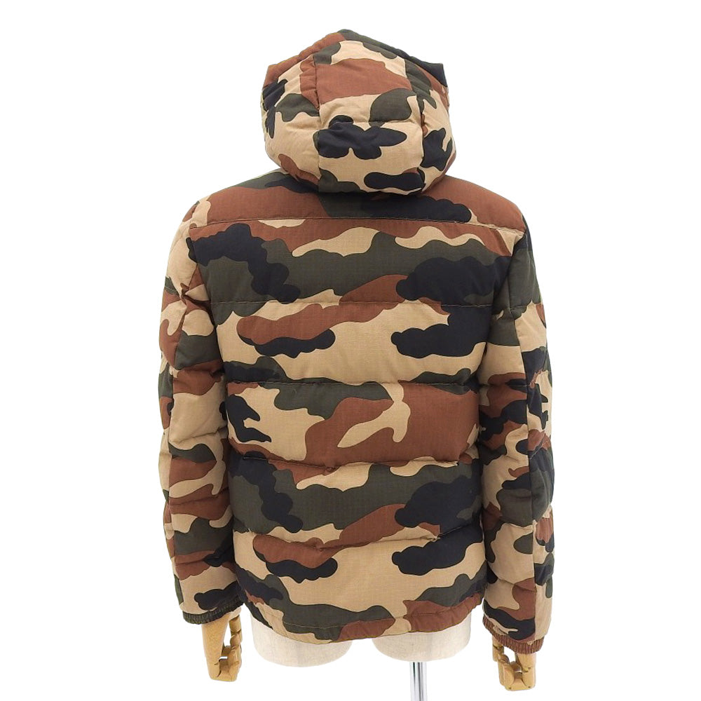 Moncler Camouflage Down Jacket Brown Green L