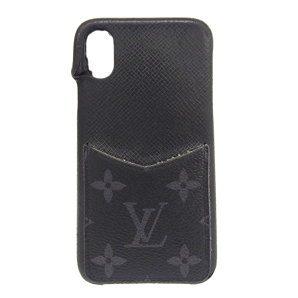 Louis Vuitton Taiga Monogram Eclipse Bumper X XS iPhone Case M67806 in Good Condition