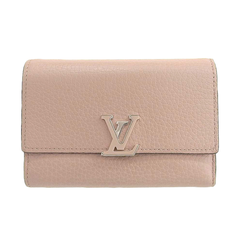 Louis Vuitton Capucines Compact Wallet Pink M62156 in Great Condition