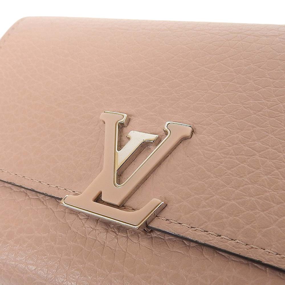 Louis Vuitton Capucines Compact Wallet Pink M62156 in Great Condition