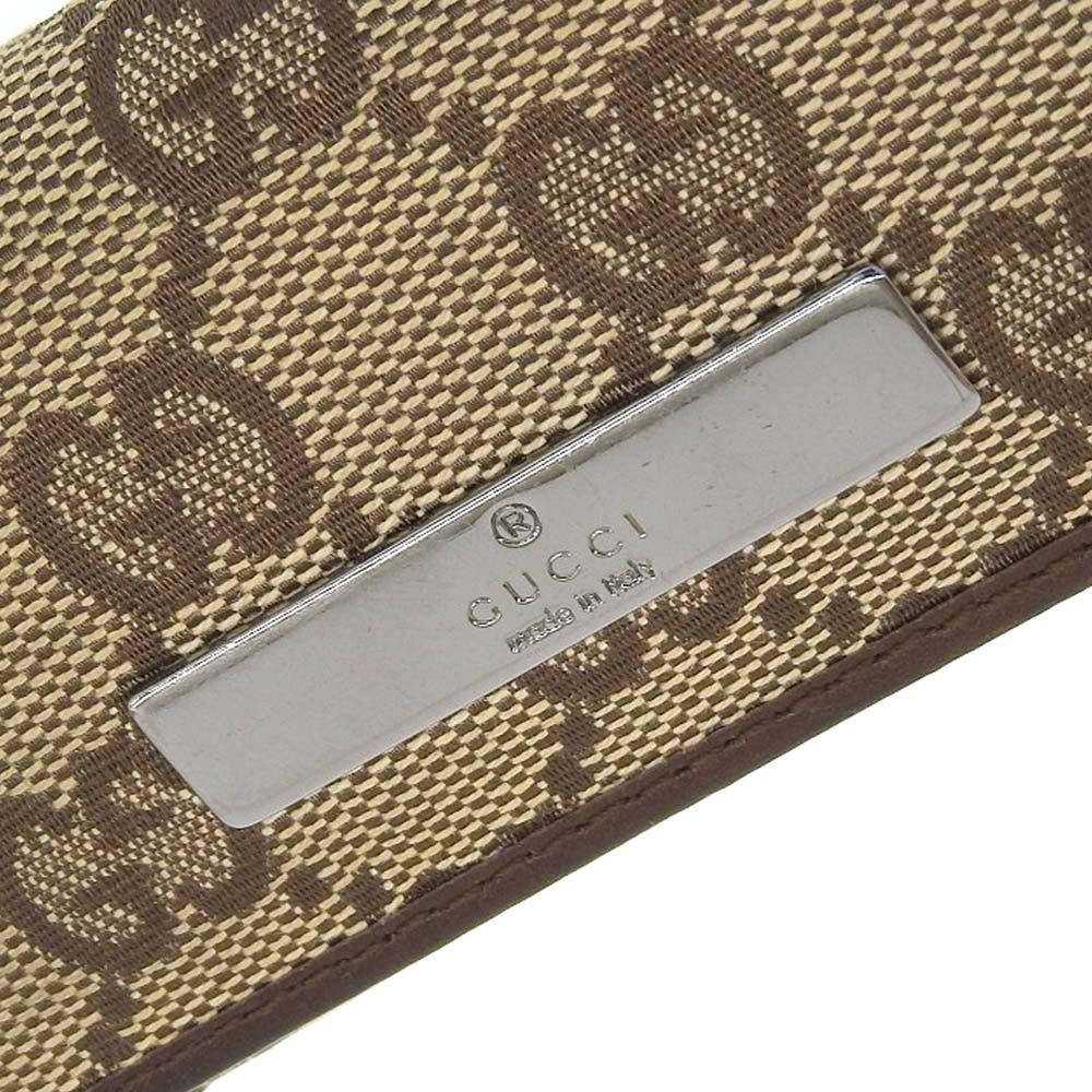 Gucci GG Canvas Key Case Brown in Very Good Condition