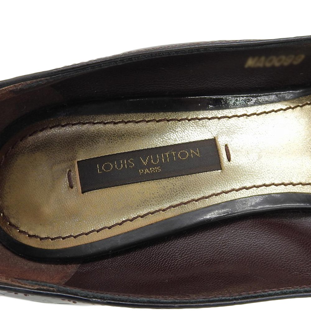 Louis Vuitton Monogram Vernis Heels Size 36 in Very Good Condition