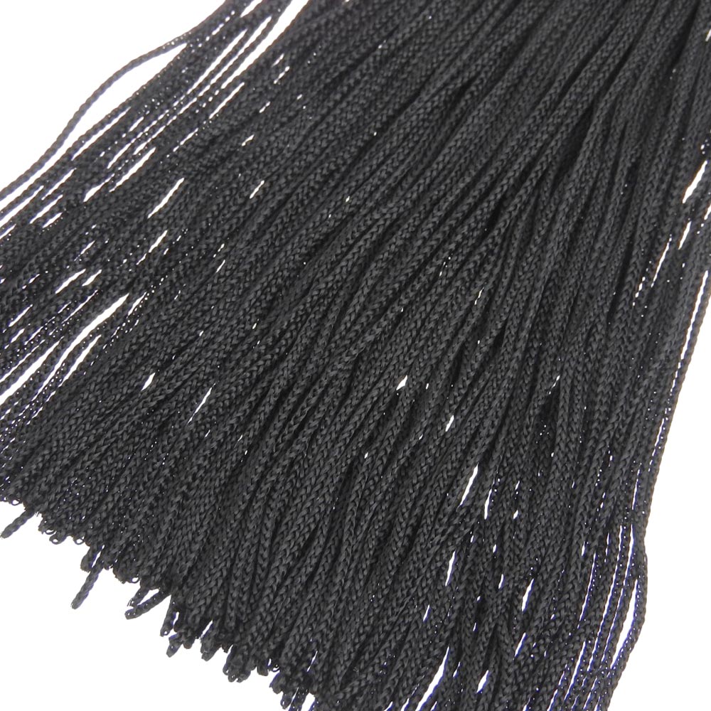 Saint Laurent Gold Black Long Tassel Earrings