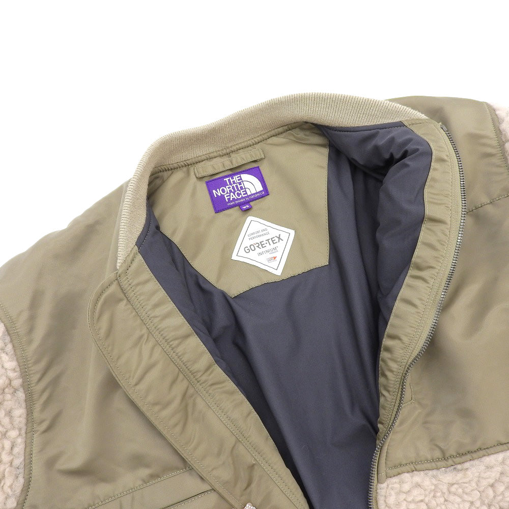 The North Face Gore-Tex Long Jacket Khaki Beige WS NAW2150N in Excellent Condition