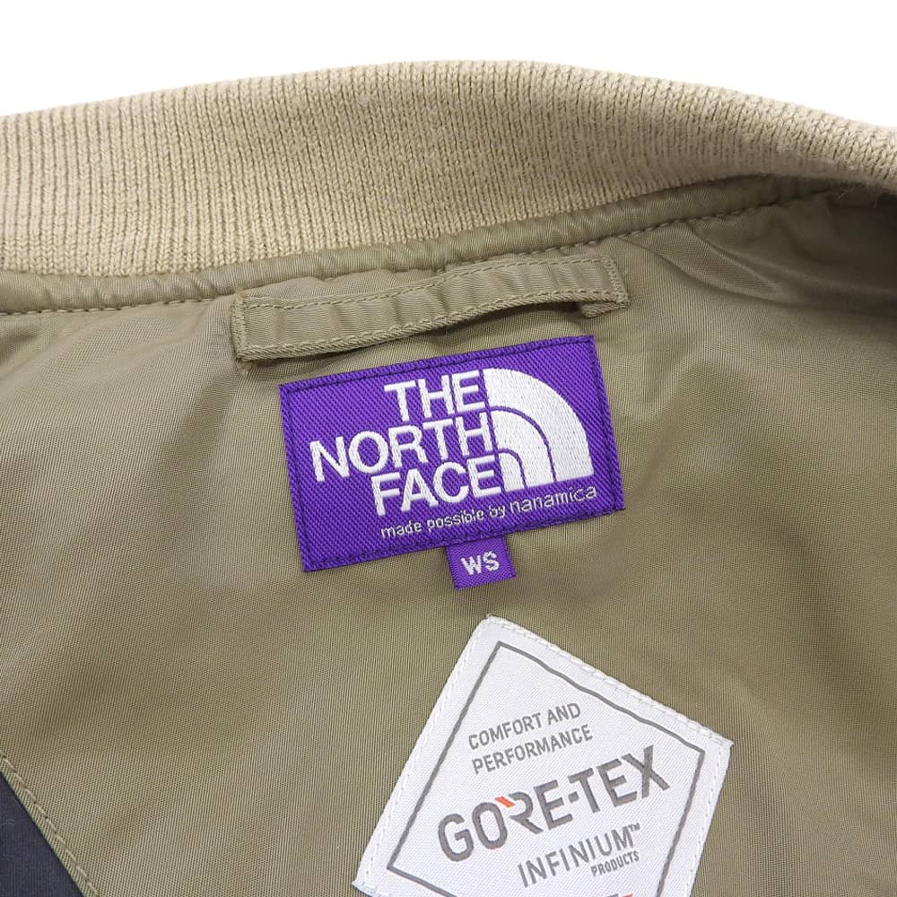 The North Face Gore-Tex Long Jacket Khaki Beige WS NAW2150N in Excellent Condition