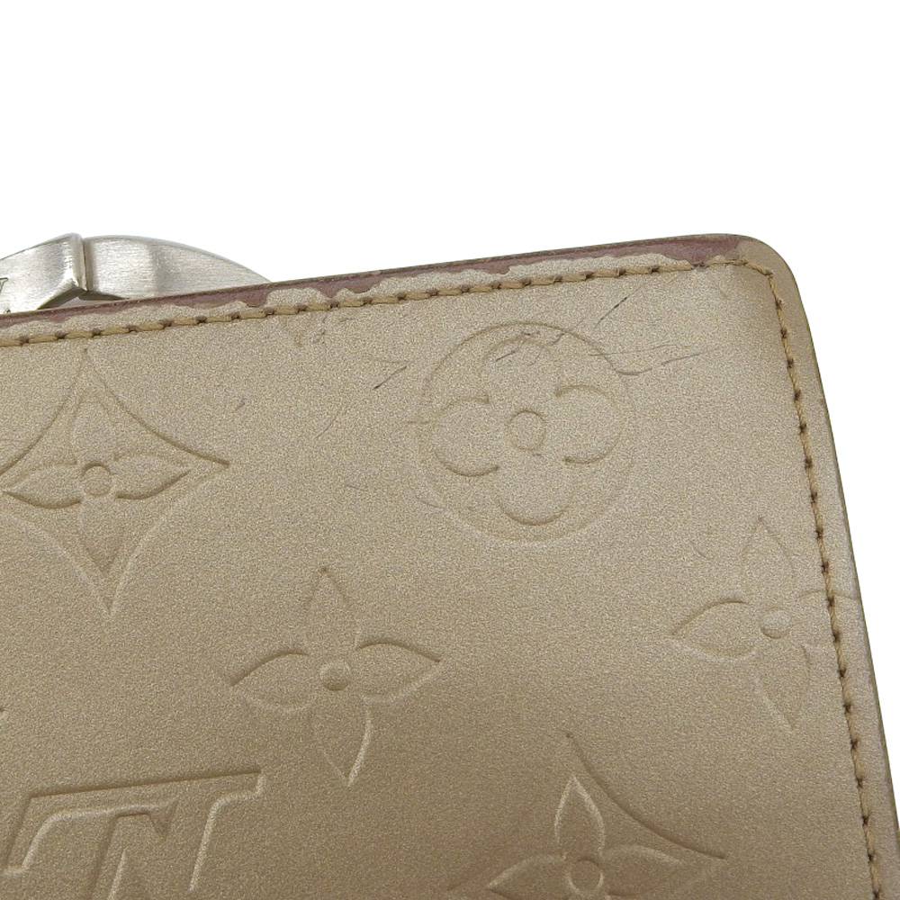 Louis Vuitton Monogram Mat Portefeuille Viennois Wallet M65157 in Good Condition