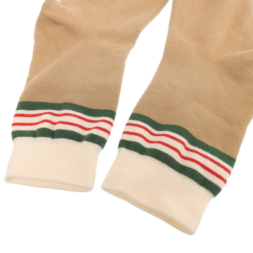 Gucci Interlocking G Logo Socks 21x18 Brown White in Great Condition