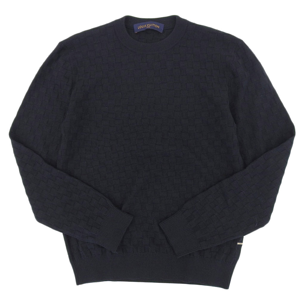 Louis Vuitton Damier Sweater Black Wool S