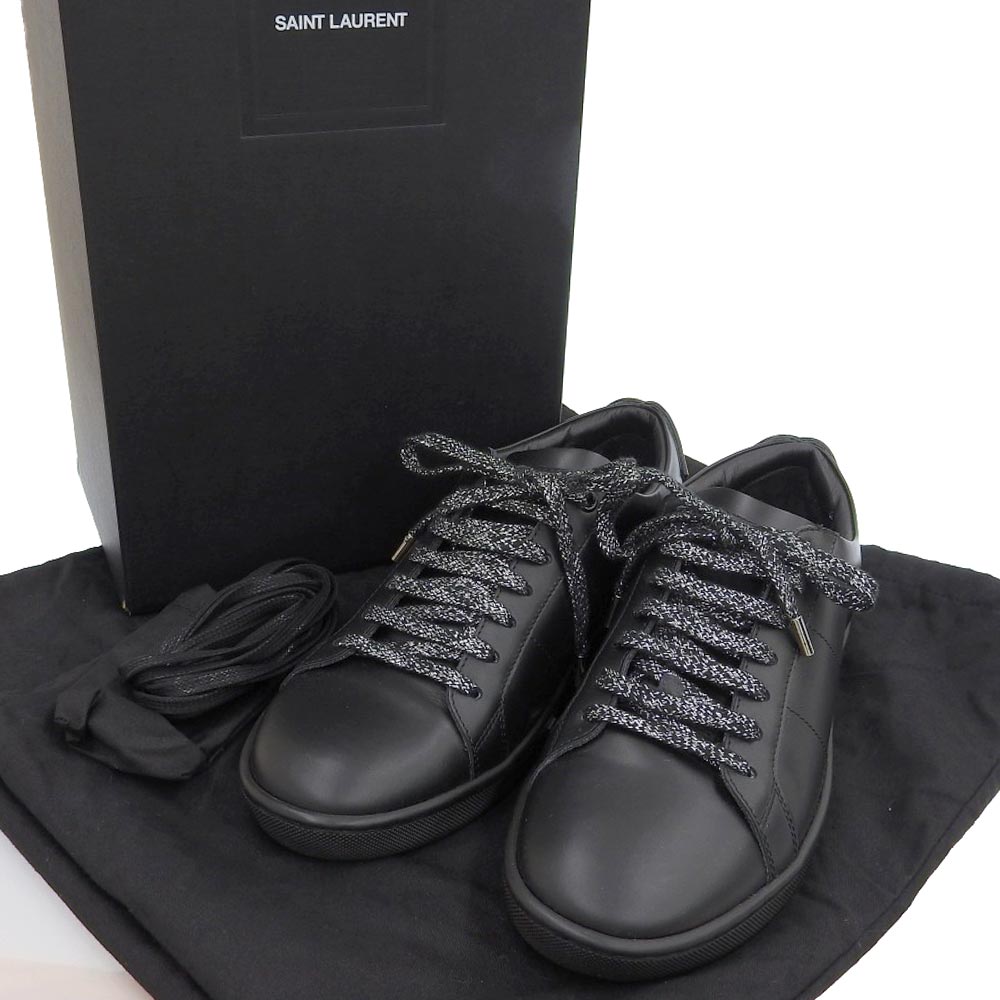 Yves Saint Laurent Leather Sneakers 40 485275 in Excellent Condition