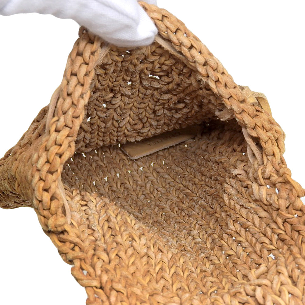 Chanel Camel Woven Shoulder Bag