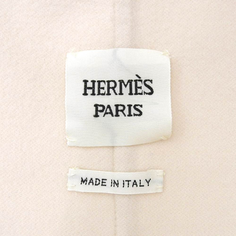 Hermes Cashmere 100% Vest 34 Ivory in Excellent Condition