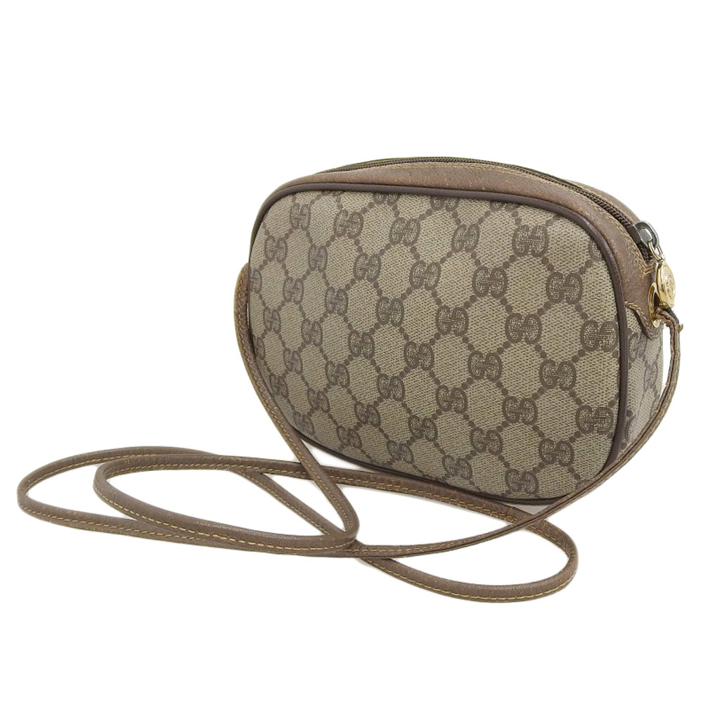 Gucci GG Plus Shoulder Bag Crossbody Brown in Good Condition