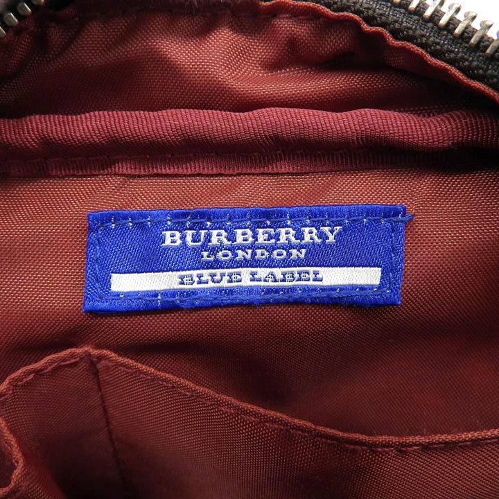 Burberry London Blue Label Checkered Shoulder Bag ZAE73 300 70 in Very Good Condition