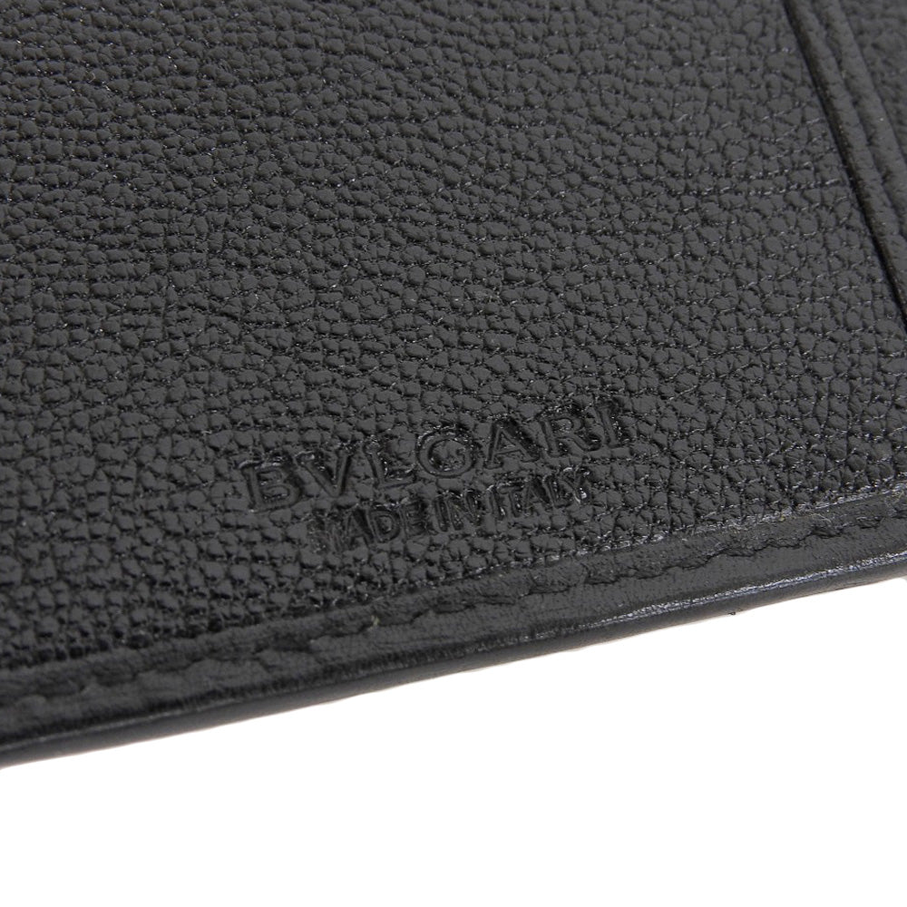 Bvlgari Leather Bvlgari Bvlgari Wallet Black in Very Good Condition