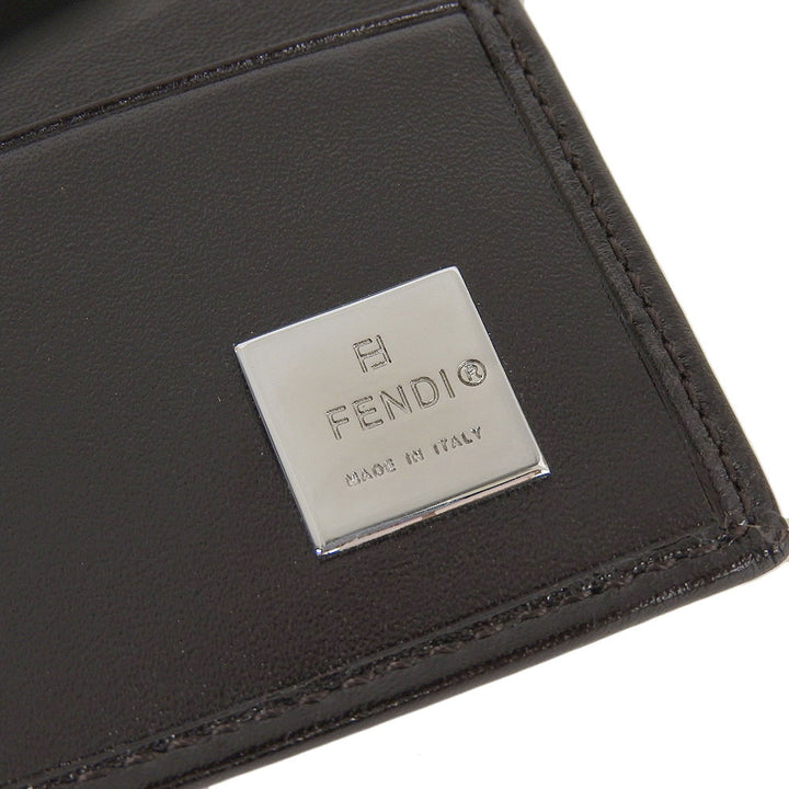 Fendi Canvas Leather Long Wallet in Excellent Condition