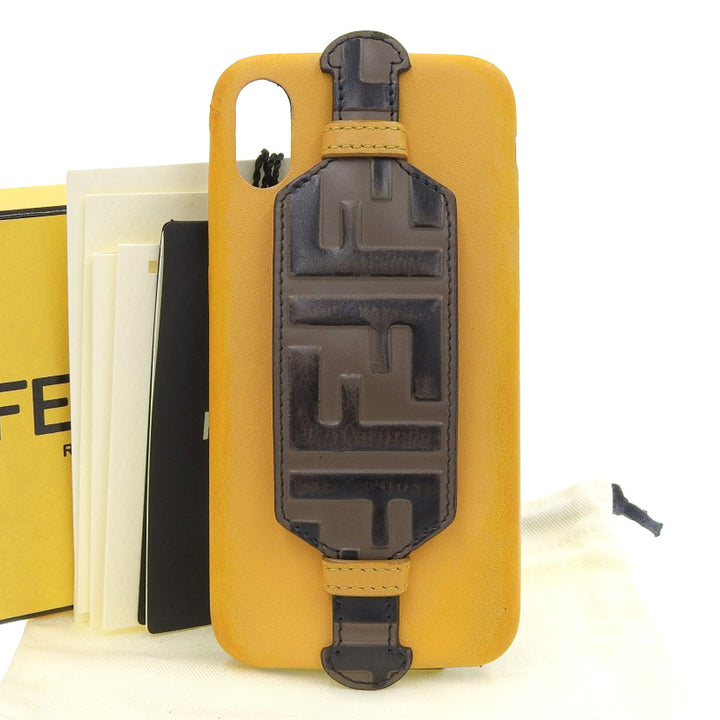 Fendi Zucca iPhone X Case FF Logo in Very Good Condition