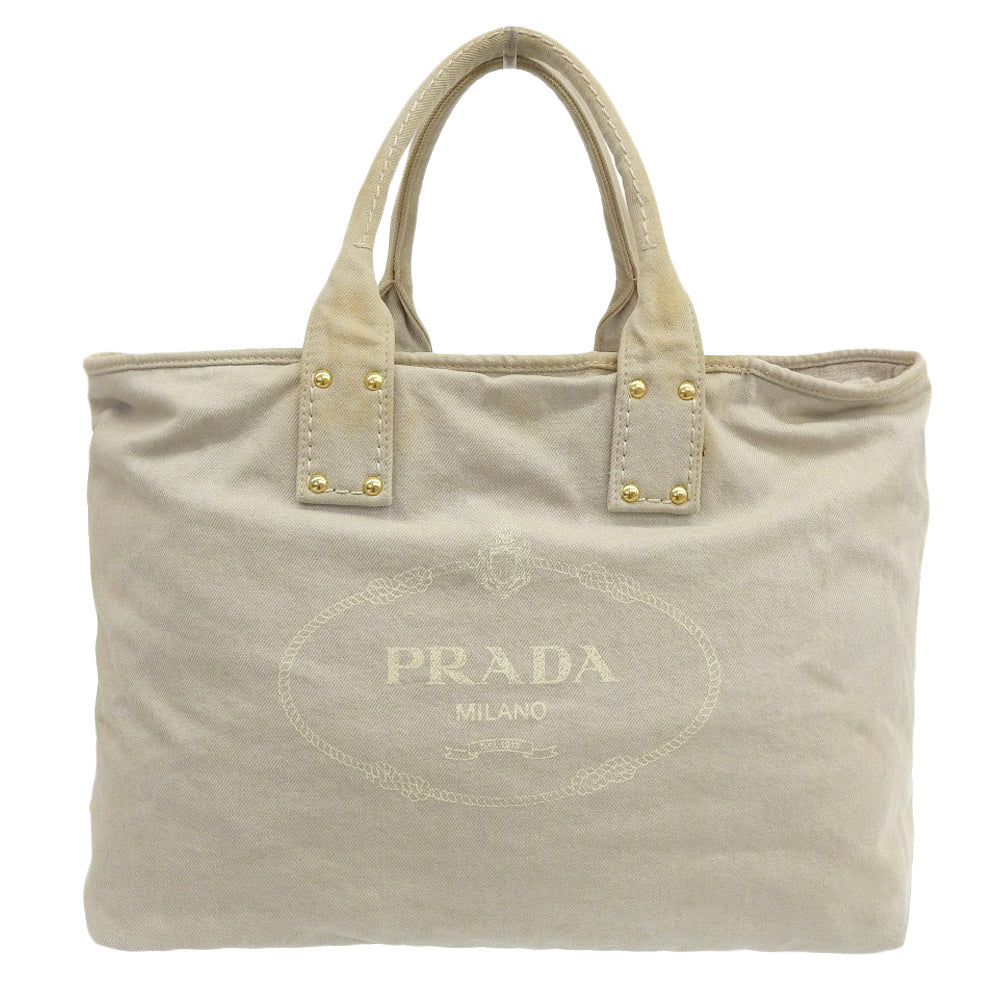 Prada Canapa Canvas Tote Bag BN1872 in Good Condition