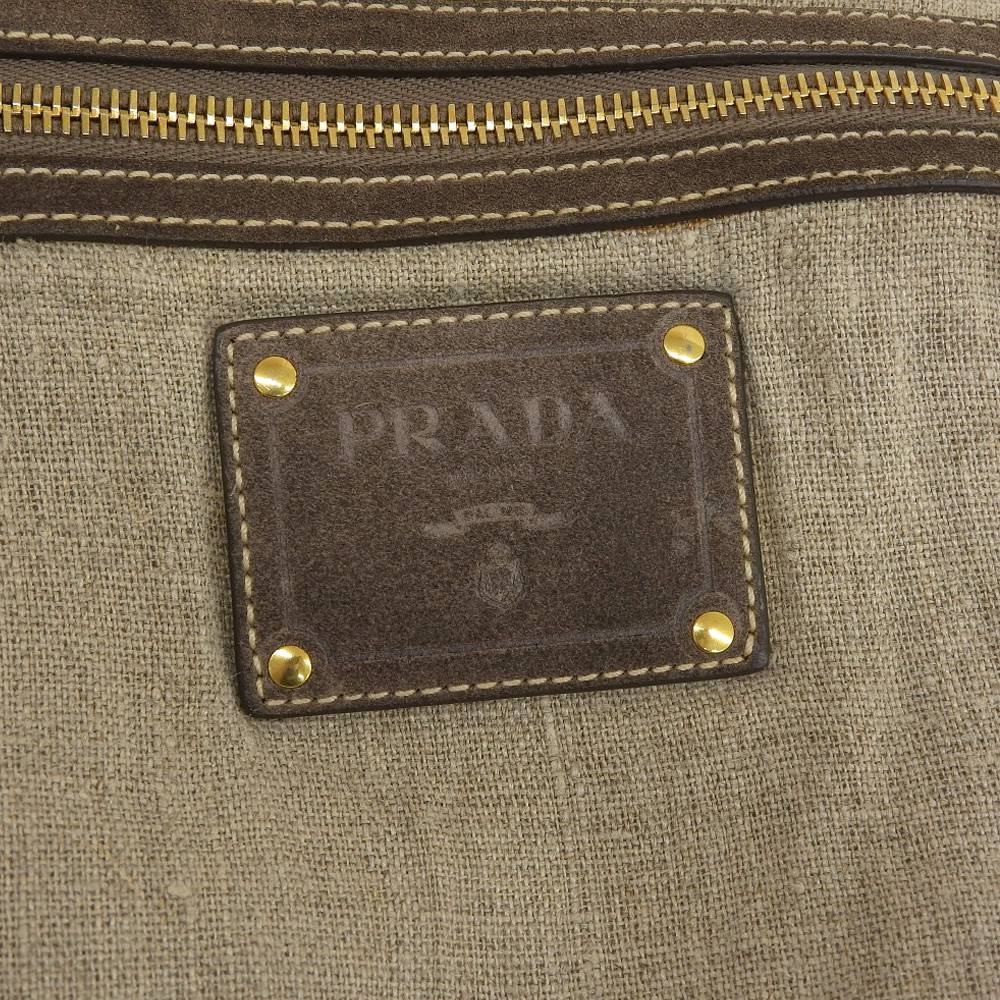 Prada Canapa Canvas Tote Bag BN1872 in Good Condition