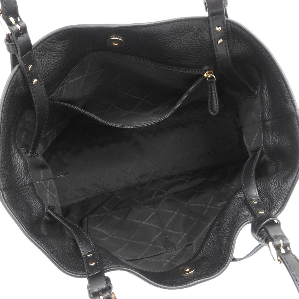 Michael Kors Leather Handbag Tote Bag Black