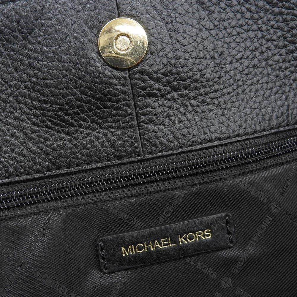 Michael Kors Leather Handbag Tote Bag Black