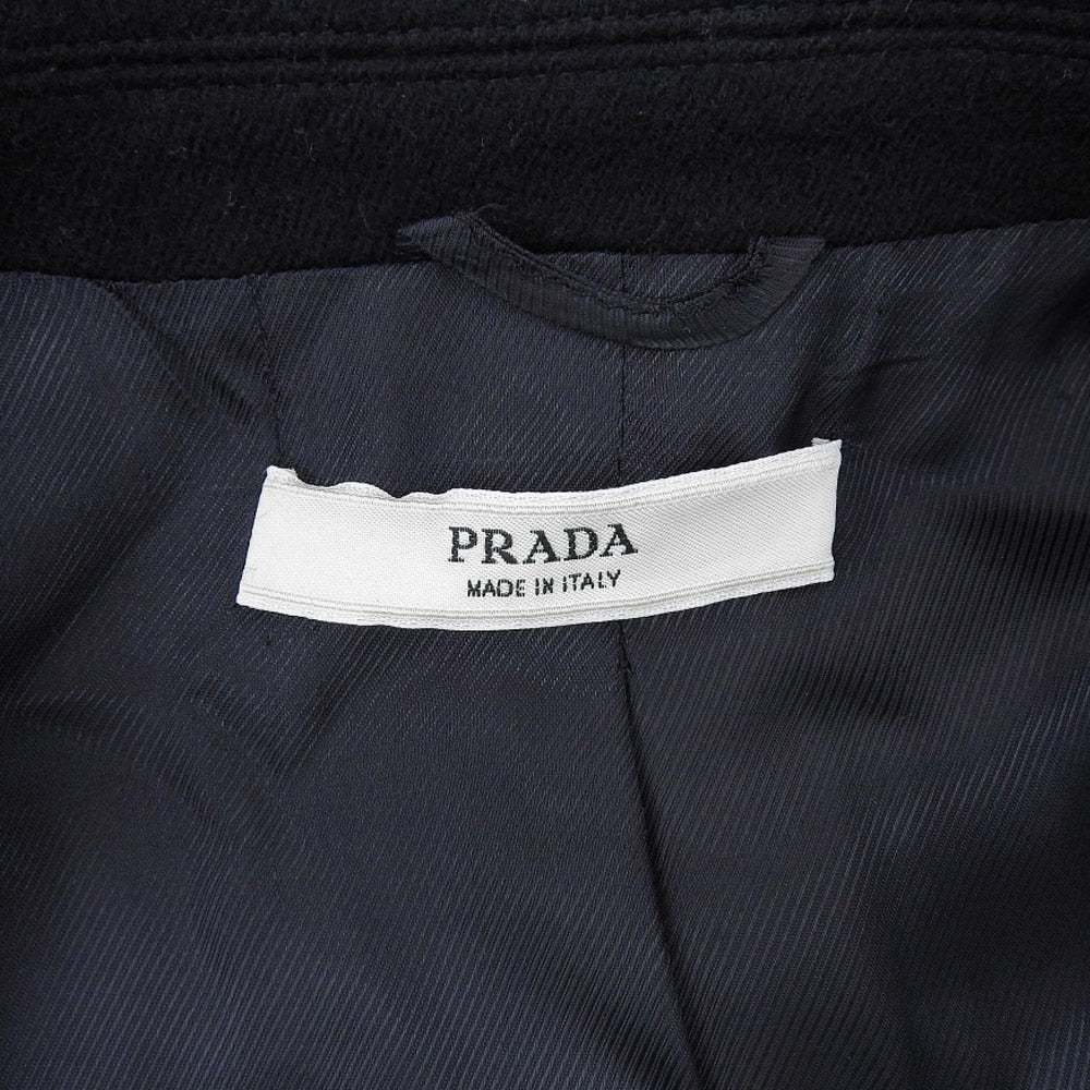 Prada Wool P Coat Jacket Black