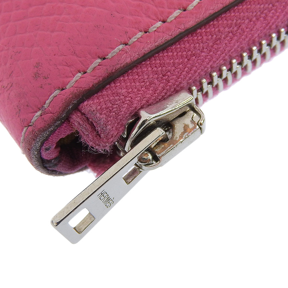 Hermes Azap Long Silk-In Epsom Pink Wallet