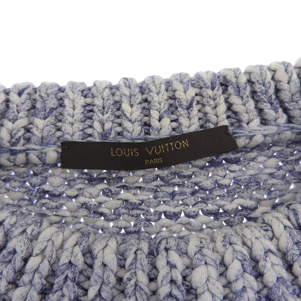 Louis Vuitton Knit Sweater White Purple S in Excellent Condition