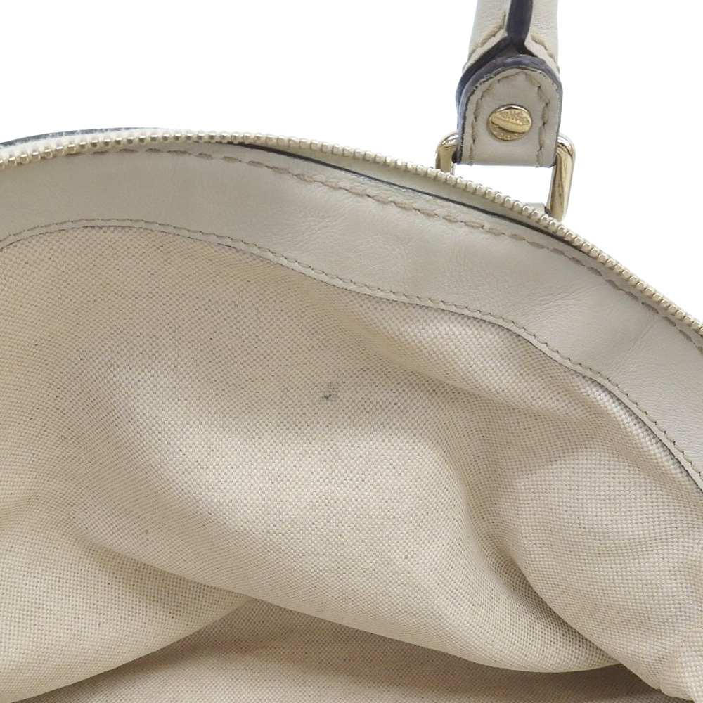 Gucci GG Canvas Leather Handbag Tote 223974