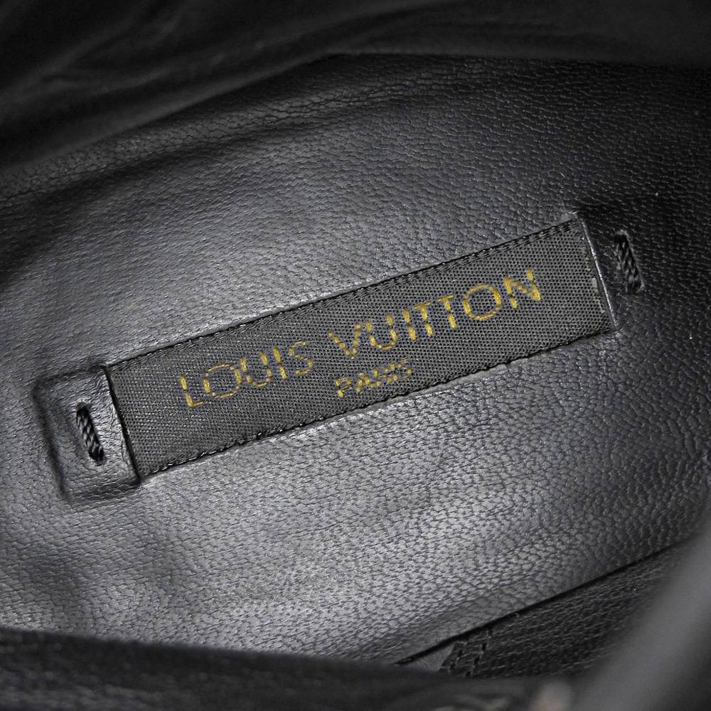 Louis Vuitton Suede Half Boots Black