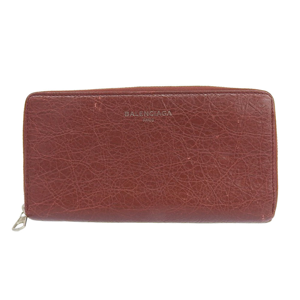 Balenciaga Essential Zip Around Leather Wallet