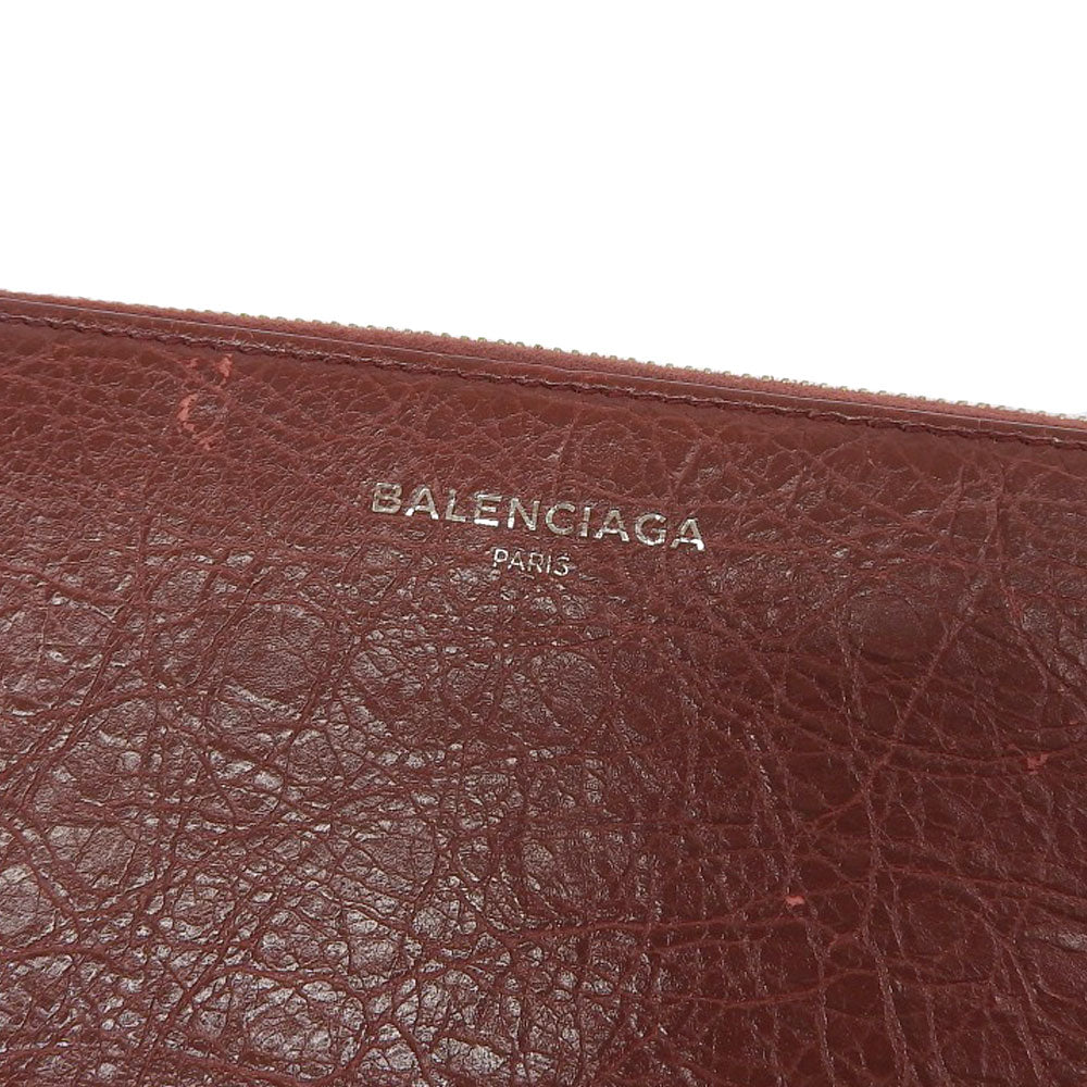 Balenciaga Essential Zip Around Leather Wallet in Very Good Condition