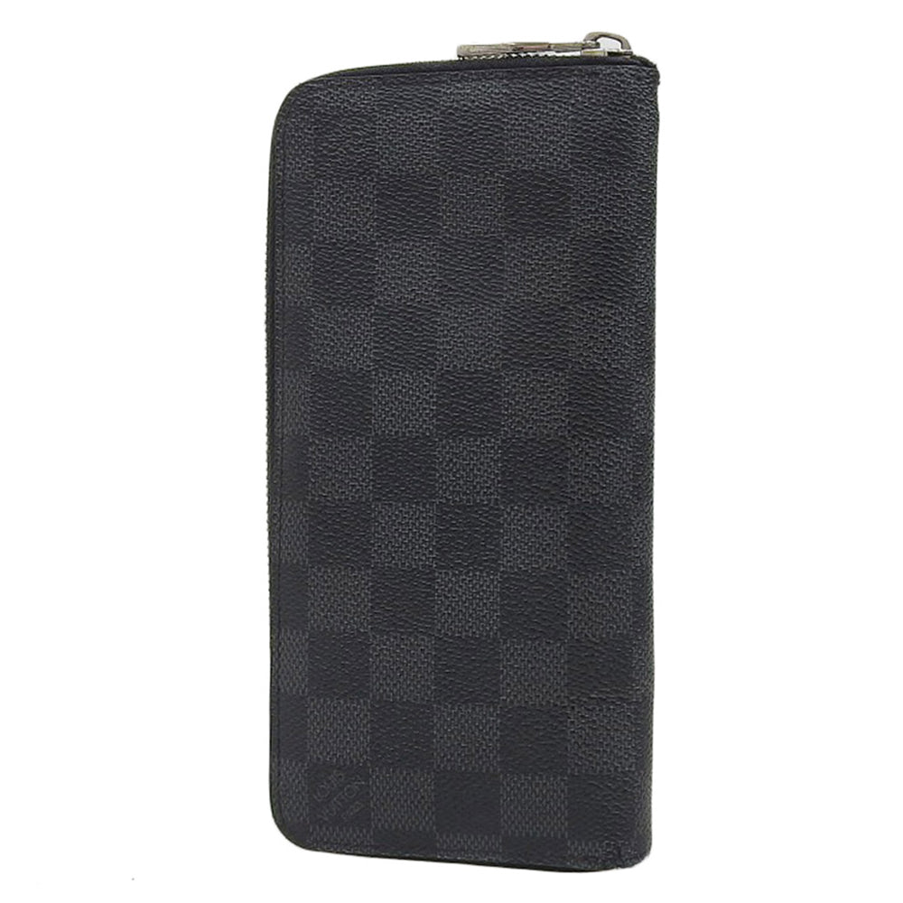 Louis Vuitton Damier Graphite Zippy Wallet Vertical N63095 in Very Good Condition