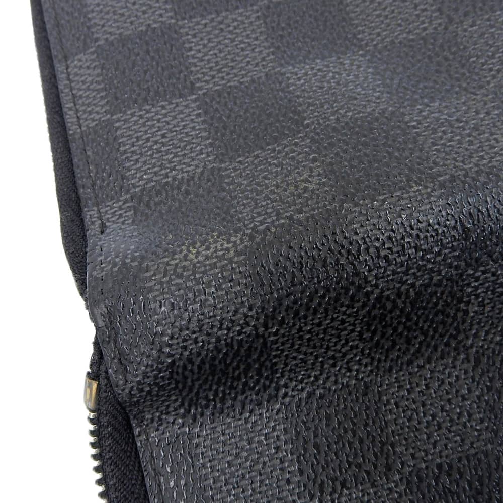 Louis Vuitton Damier Graphite Zippy Wallet Vertical N63095 in Very Good Condition