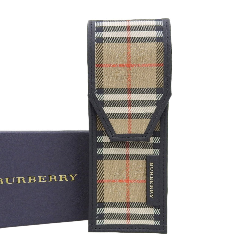 Burberry Canvas Check Pen Case Beige