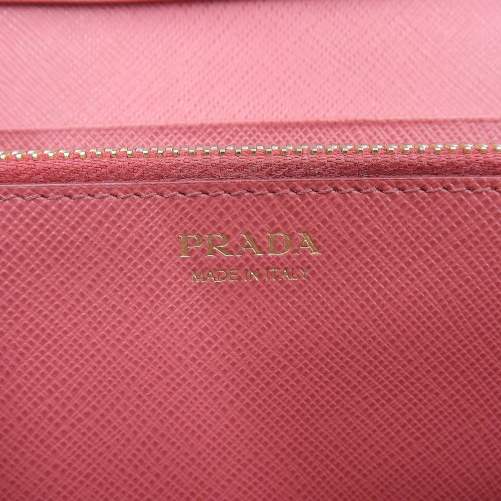 Prada Saffiano Leather Long Wallet 1MH132 in Very Good Condition