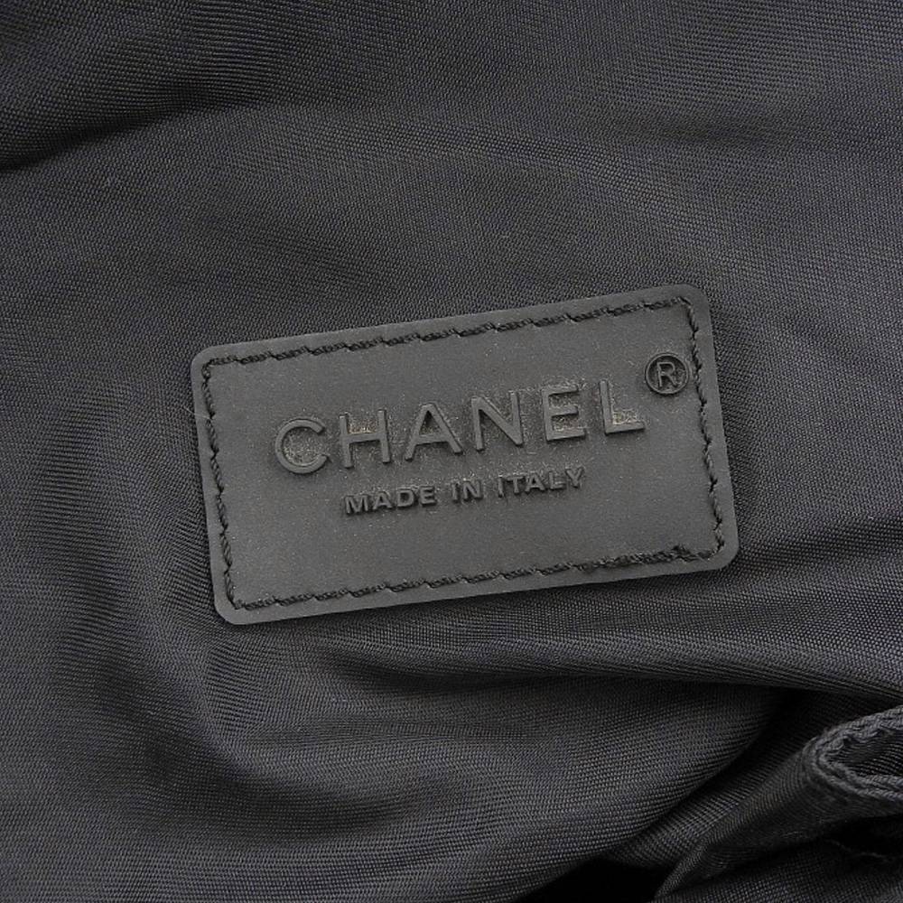 Chanel Logo Shoulder Bag Messenger Black