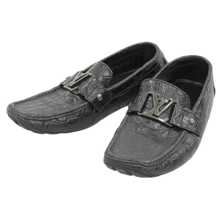 Louis Vuitton Monte Carlo Crocodile Loafers