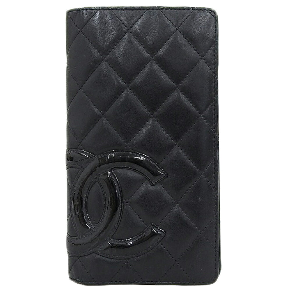 Chanel Cambon Line Bifold Long Wallet A26717