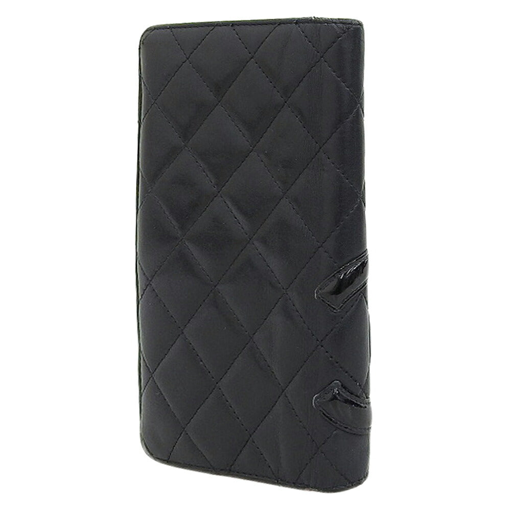 Chanel Cambon Line Bifold Long Wallet A26717