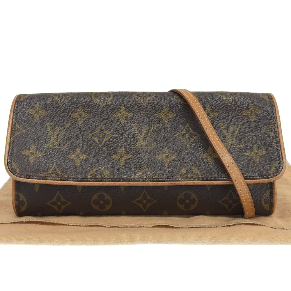 Louis Vuitton Monogram Pochette Twin GM Shoulder Bag M51852 in Very Good Condition