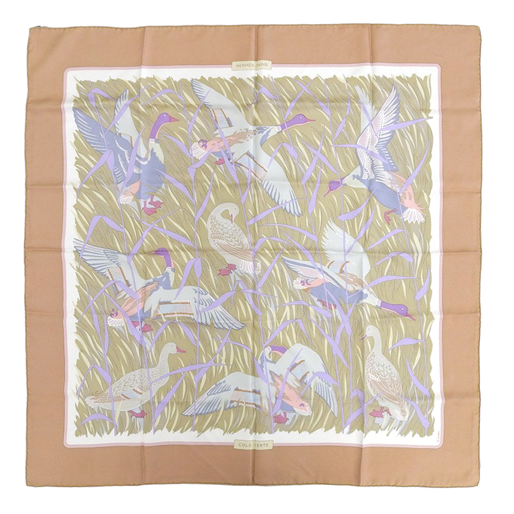 Hermes Silk Scarf Carre 90 Orange