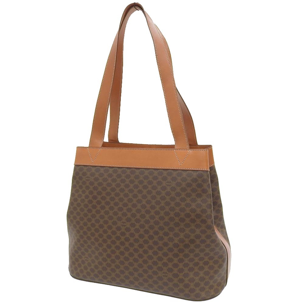 Celine Macadam Pattern Coated Canvas Leather Tote Bag MC96