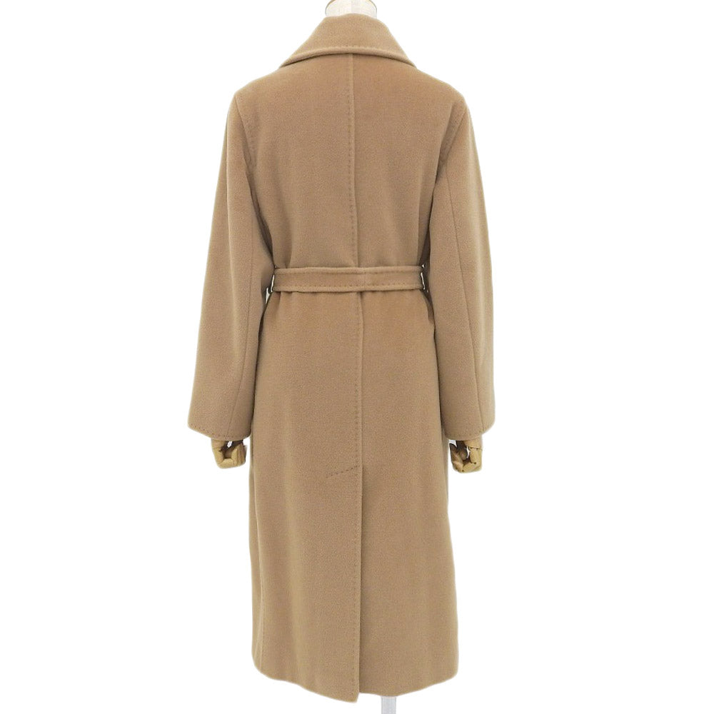 Max Mara Wool Cashmere Belted Coat Beige 36 in Excellent Condition