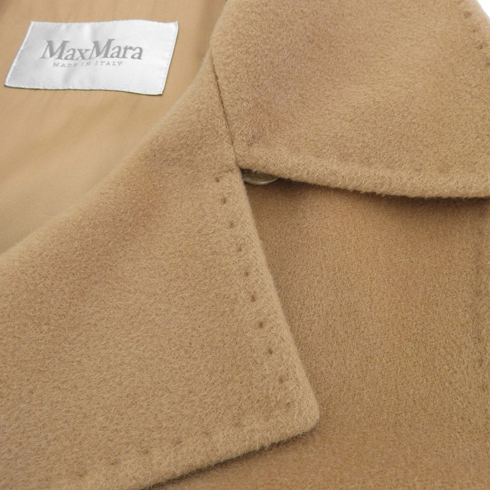 Max Mara Wool Cashmere Belted Coat Beige 36 in Excellent Condition