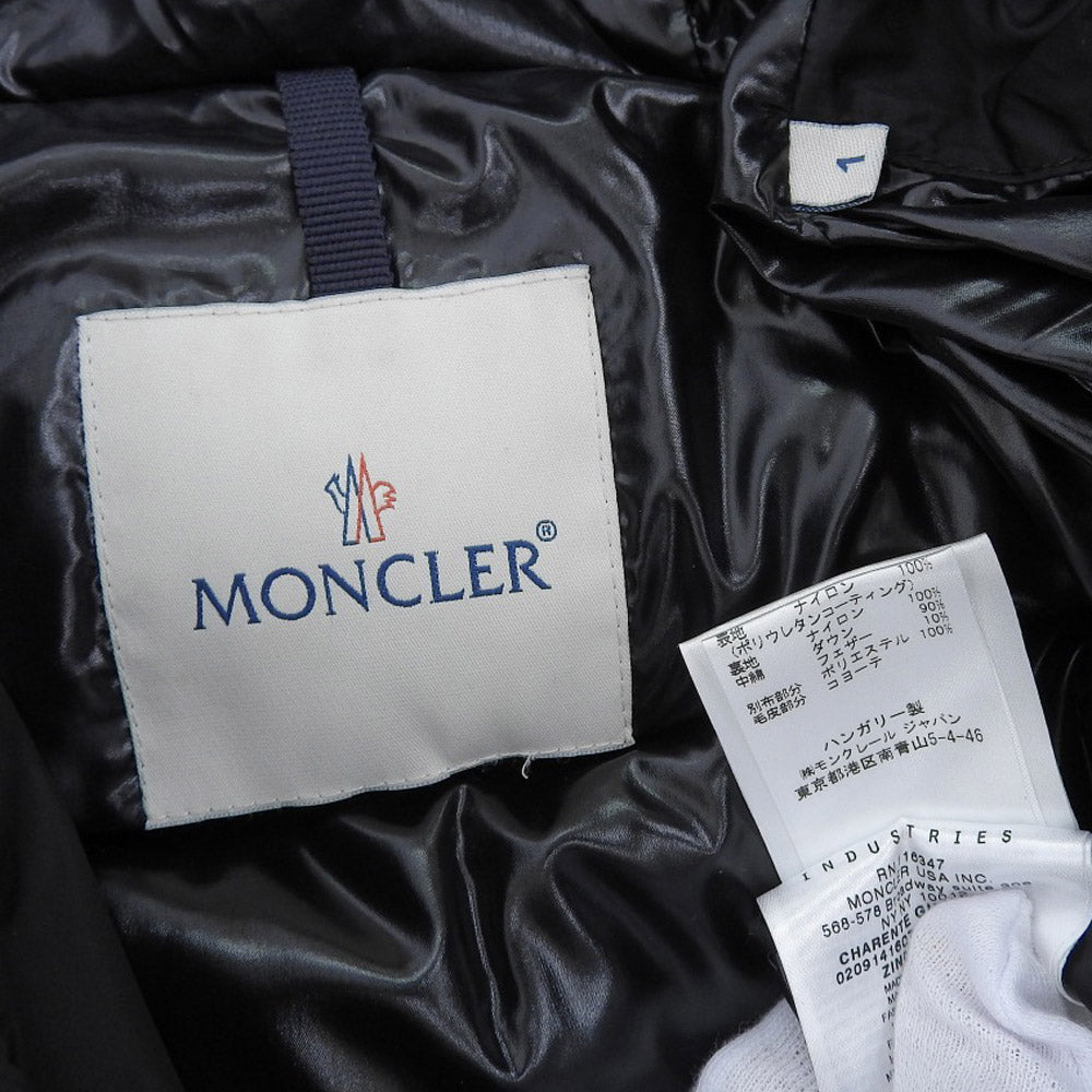 Moncler Charant Down Jacket 100% Nylon Black Size 1 in Great Condition