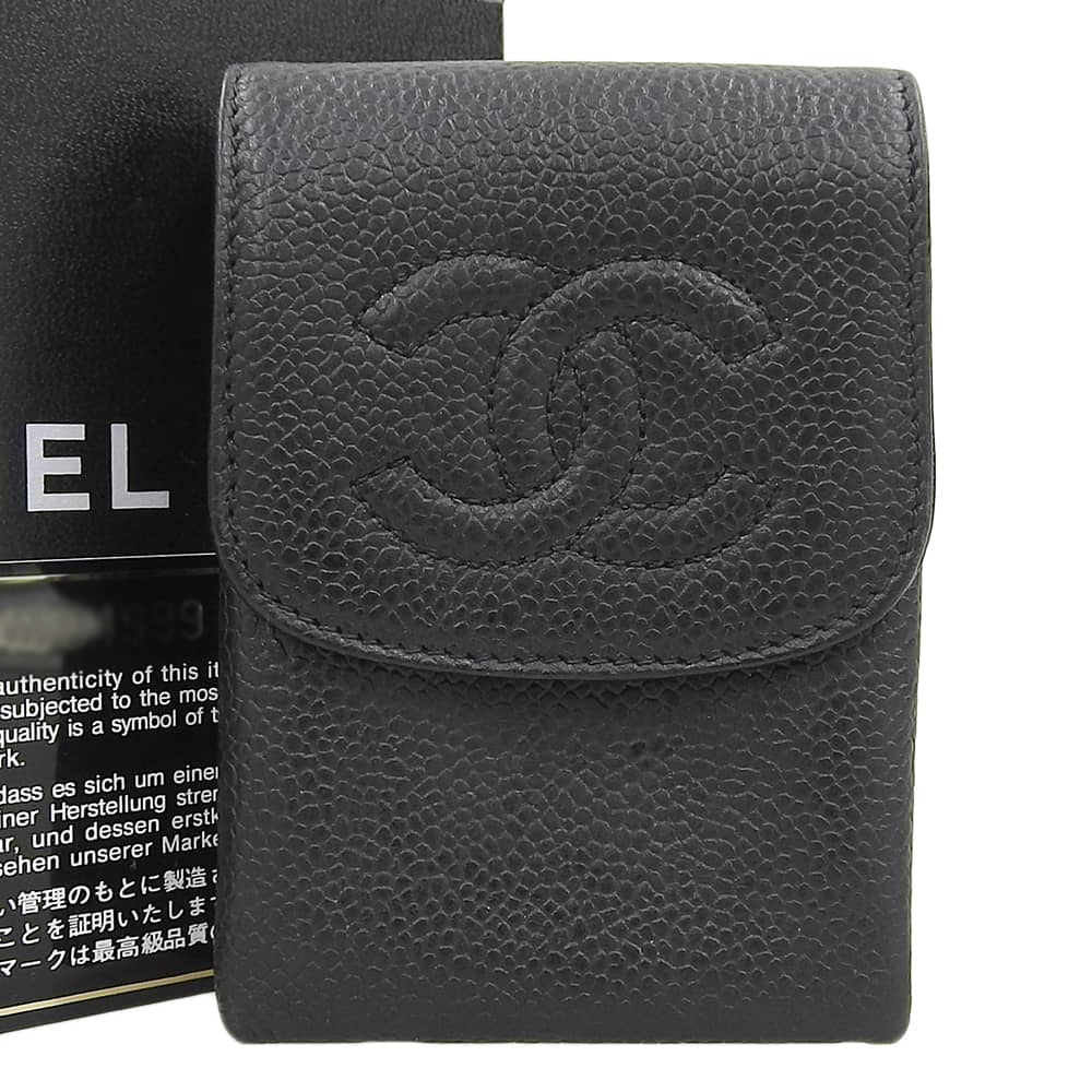 Chanel Leather Cigarette Case A13511 in Great Condition