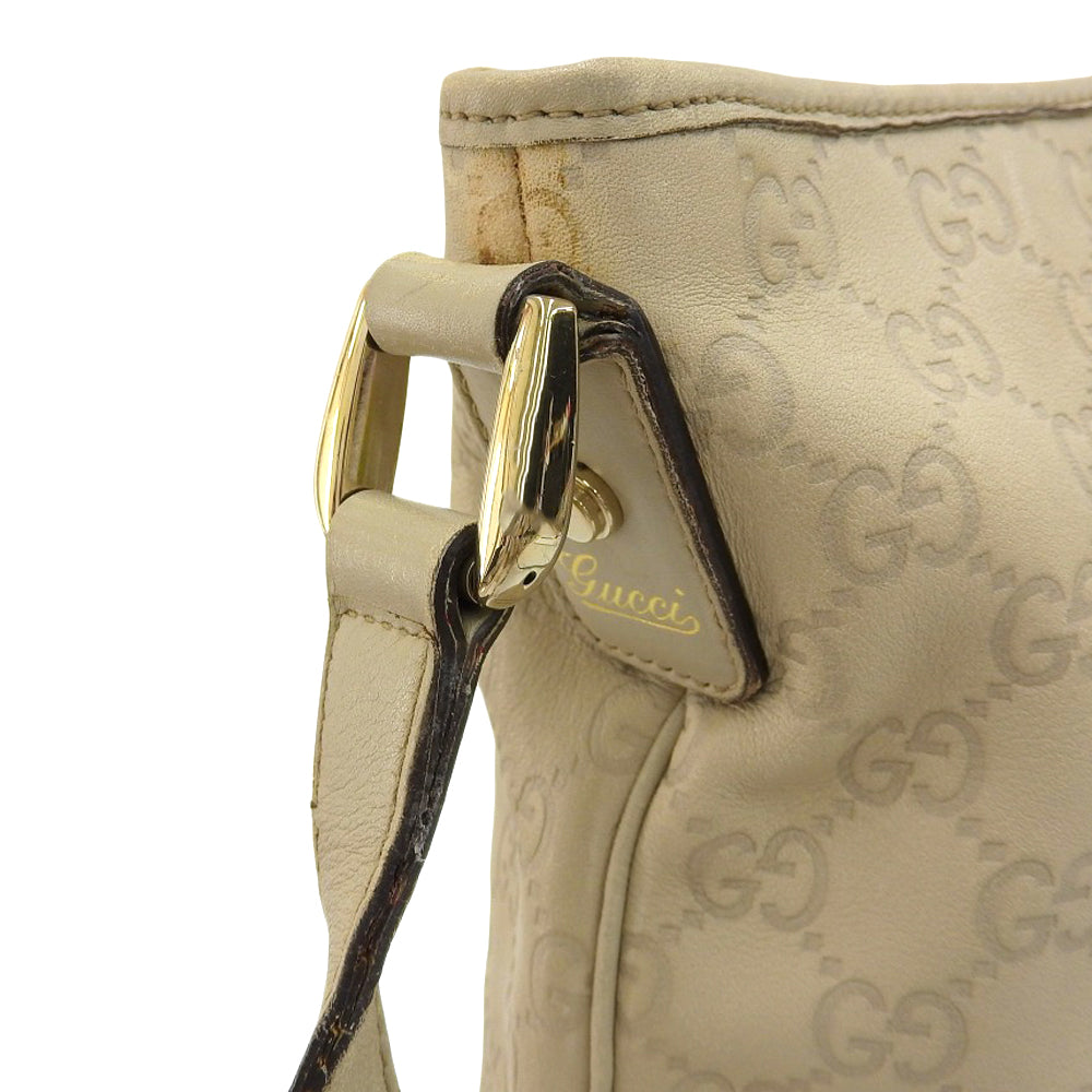 Gucci Leather Shoulder Bag Ivory 131326 467891